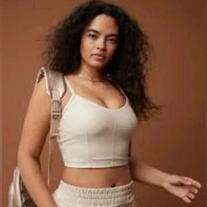 NWT OFFLINE  BY AERIE REAL LUXE FAUX LEATHER BRA TOP